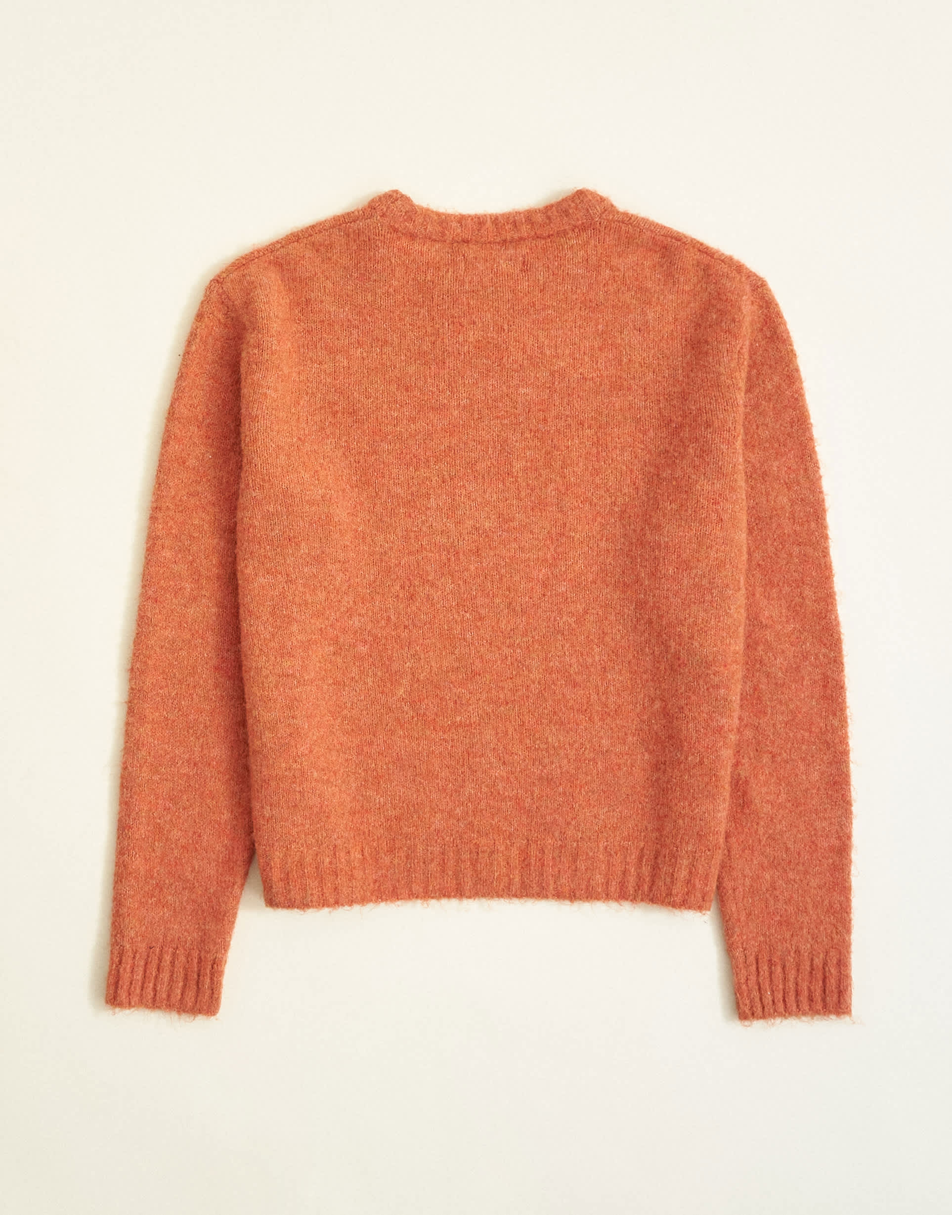Topman relaxed fit crewneck knitted jumper in orange