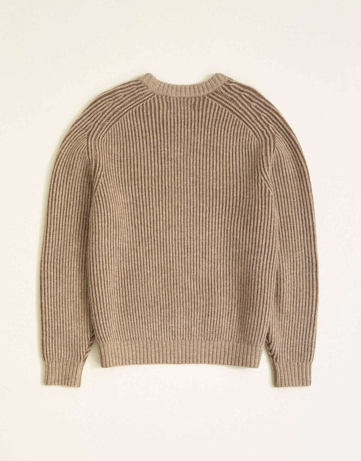 Topman classic fit plaited fisherman knit jumper in oatmeal