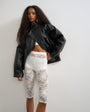 Topshop lace capri legging hosiery in ivory