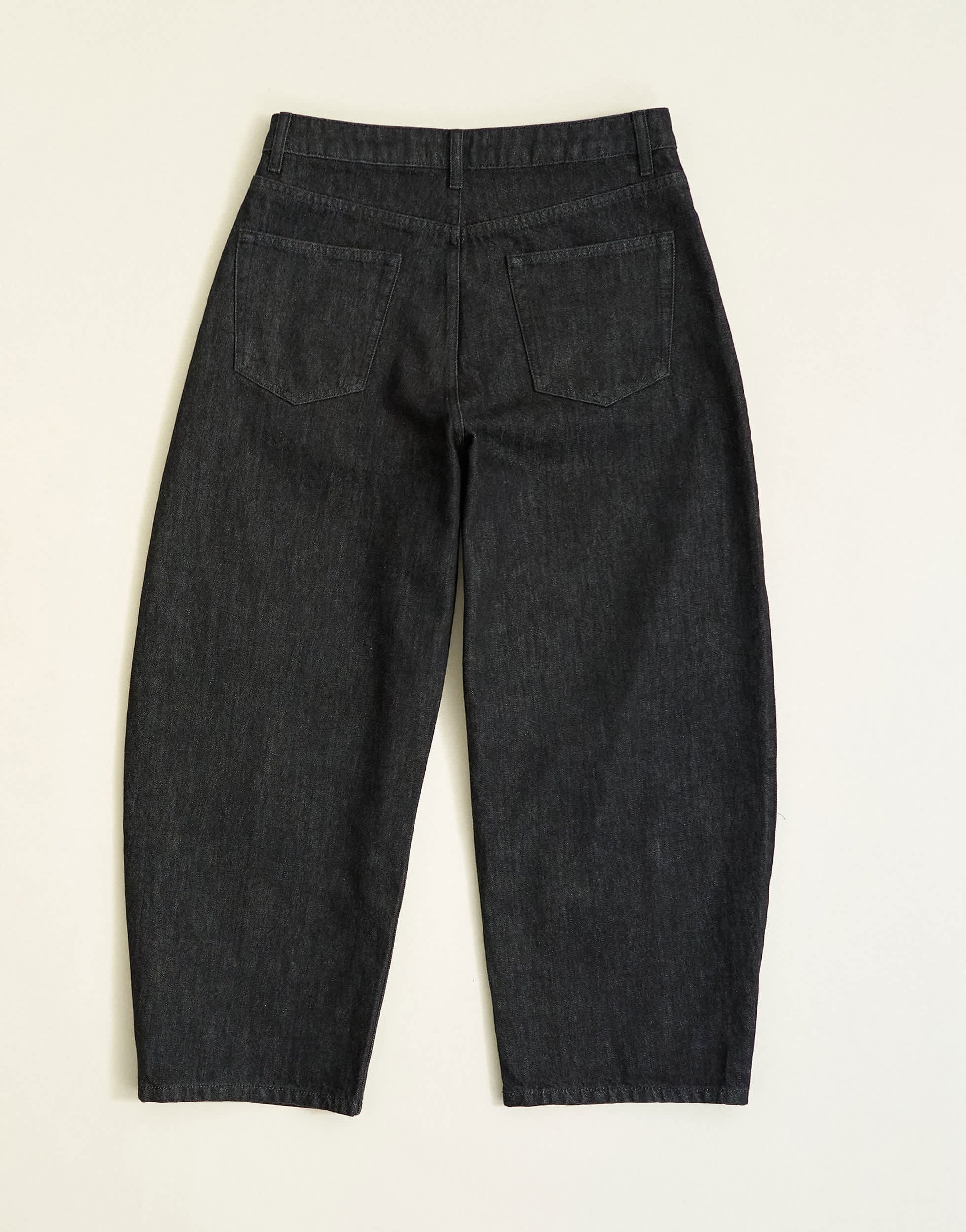 Topman rigid barrel fit jean in raw black