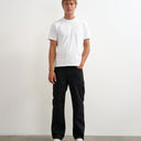 Topman rigid straight fit jean in black