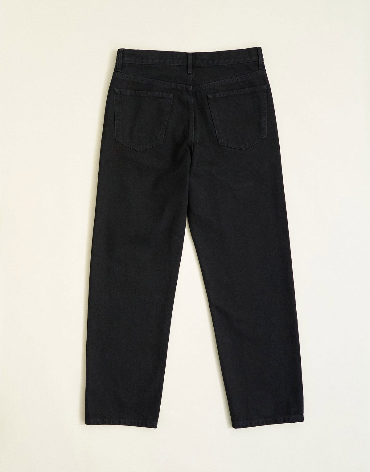 Topman rigid straight fit jean in black