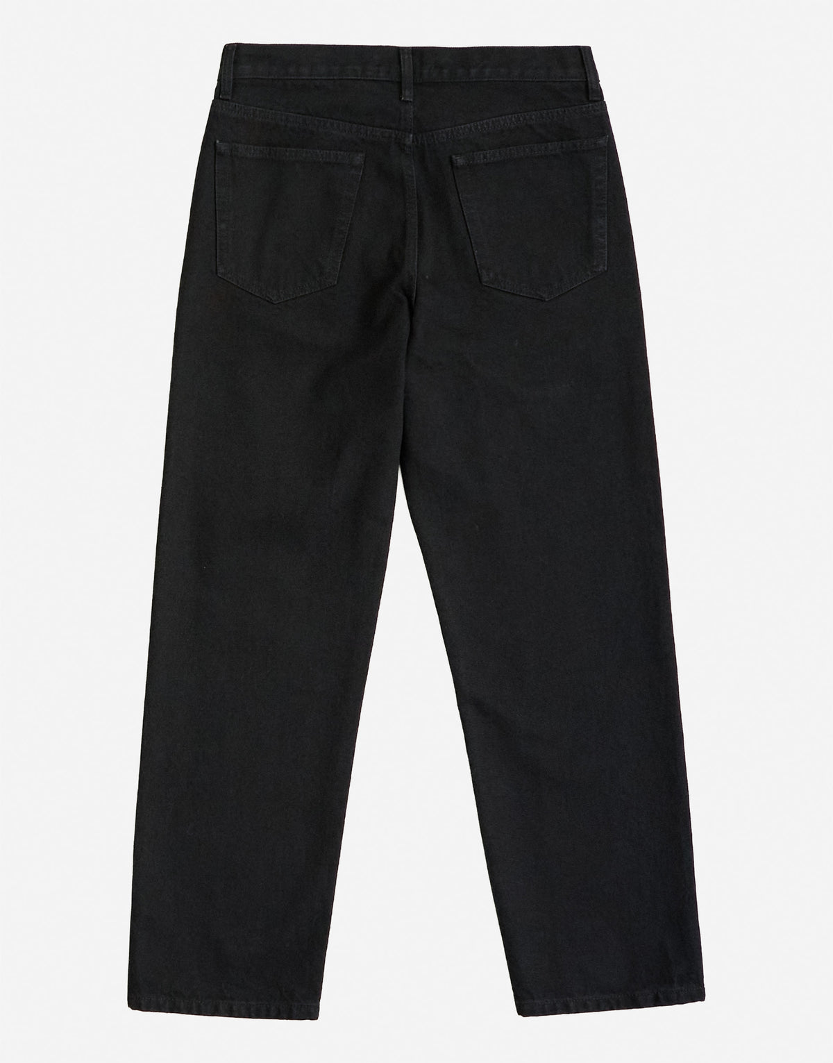 Topman rigid straight fit jean in black