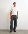 Topman rigid barrel fit jean in washed black