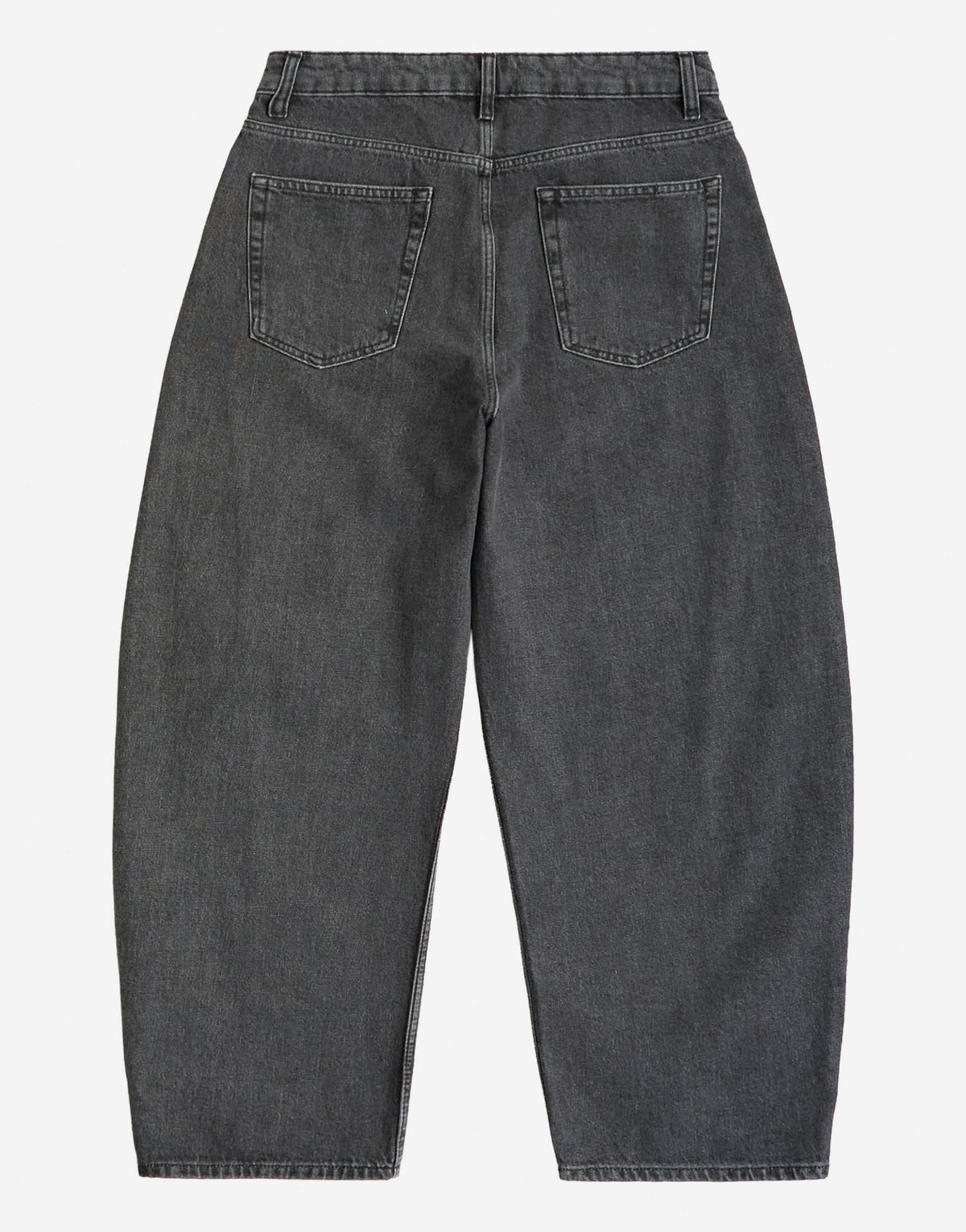 Topman rigid barrel fit jean in washed black