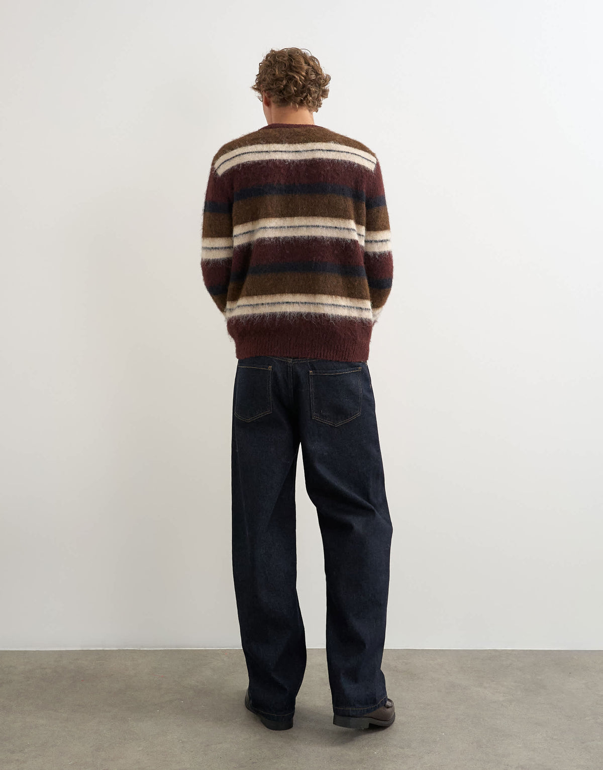Topman rigid baggy fit jean in rinse wash