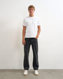 Topman rigid straight fit jean in clean washed black