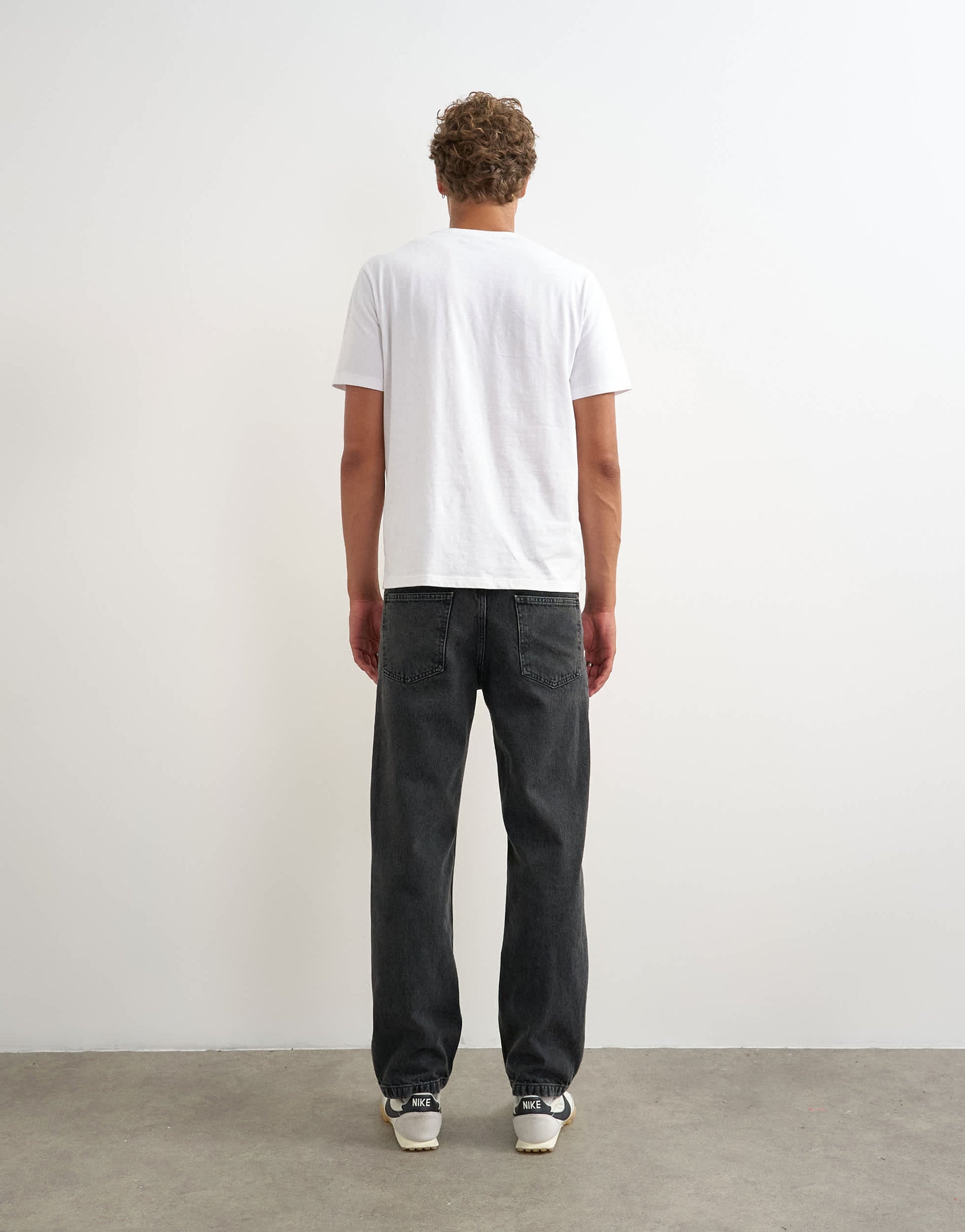 Topman rigid straight fit jean in clean washed black