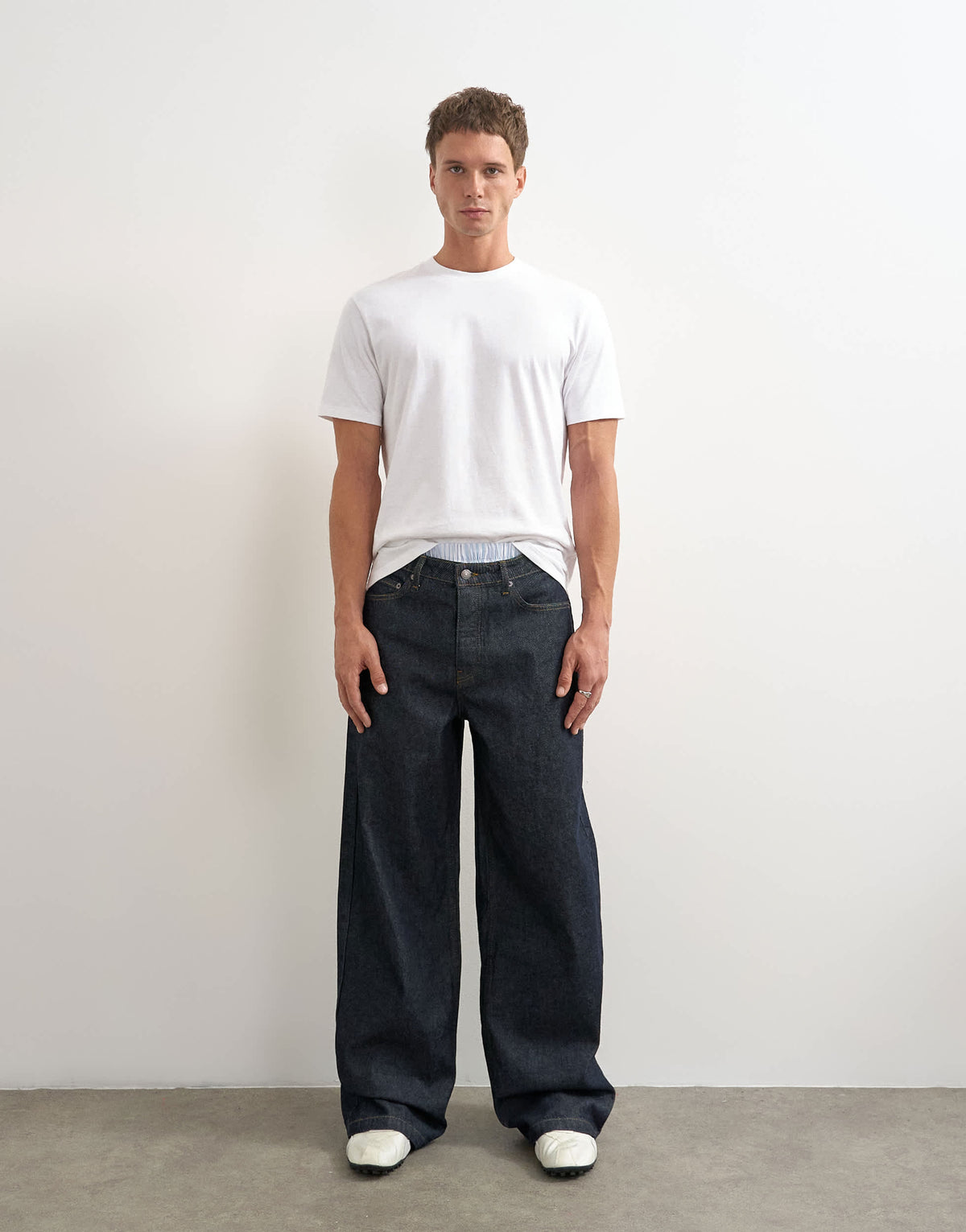 Topman rigid baggy fit jean in raw
