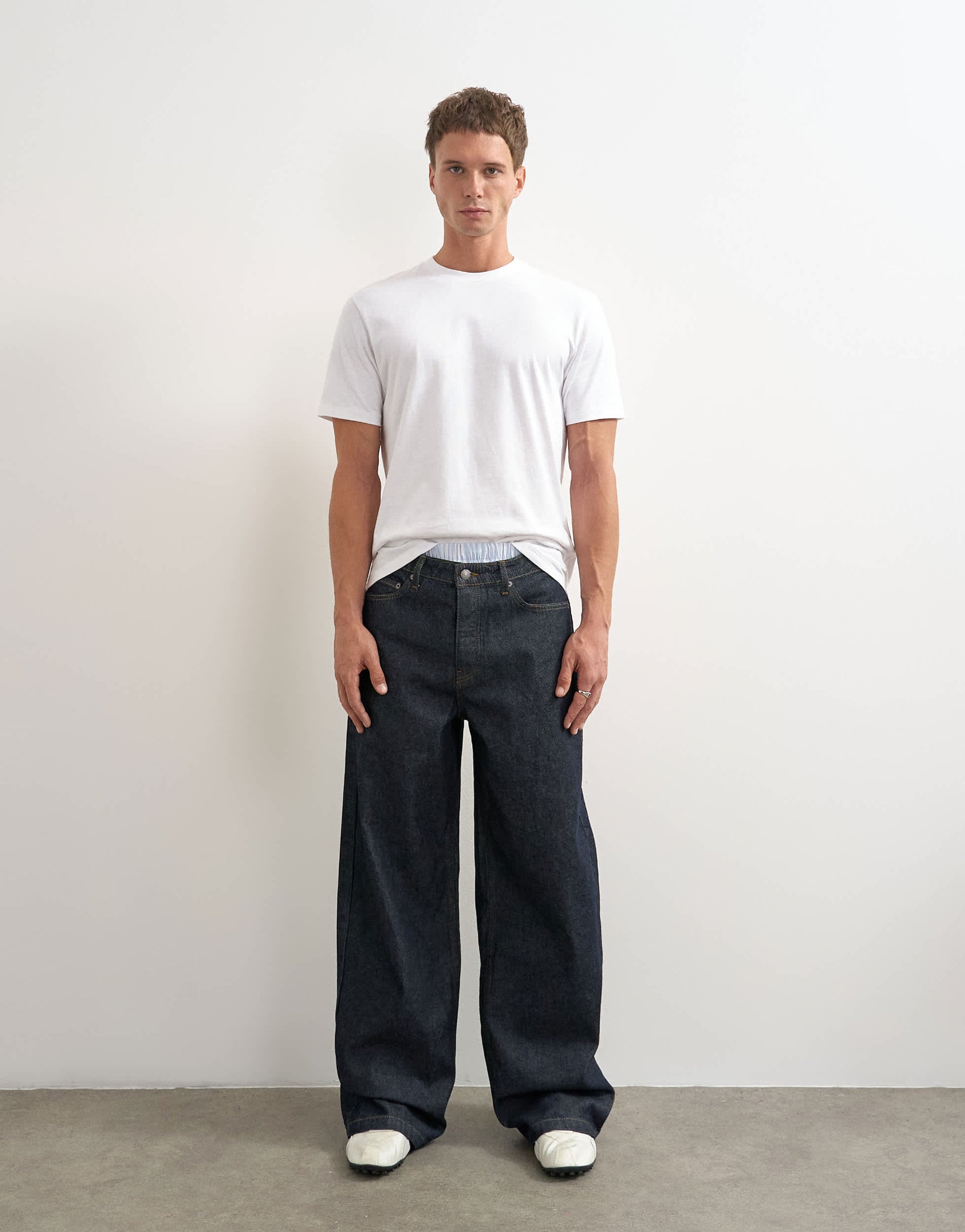 Topman rigid baggy fit jean in raw