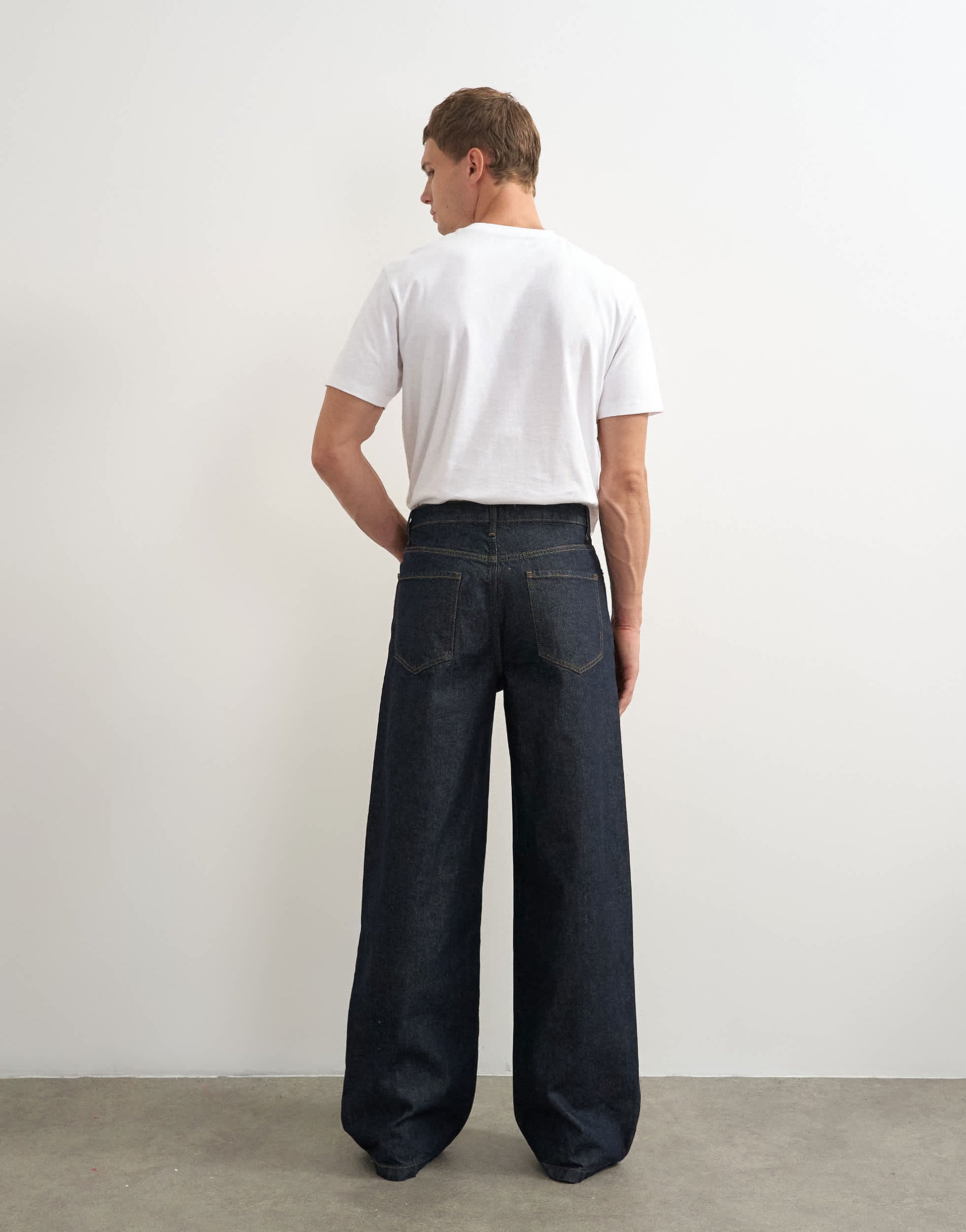 Topman rigid baggy fit jean in raw
