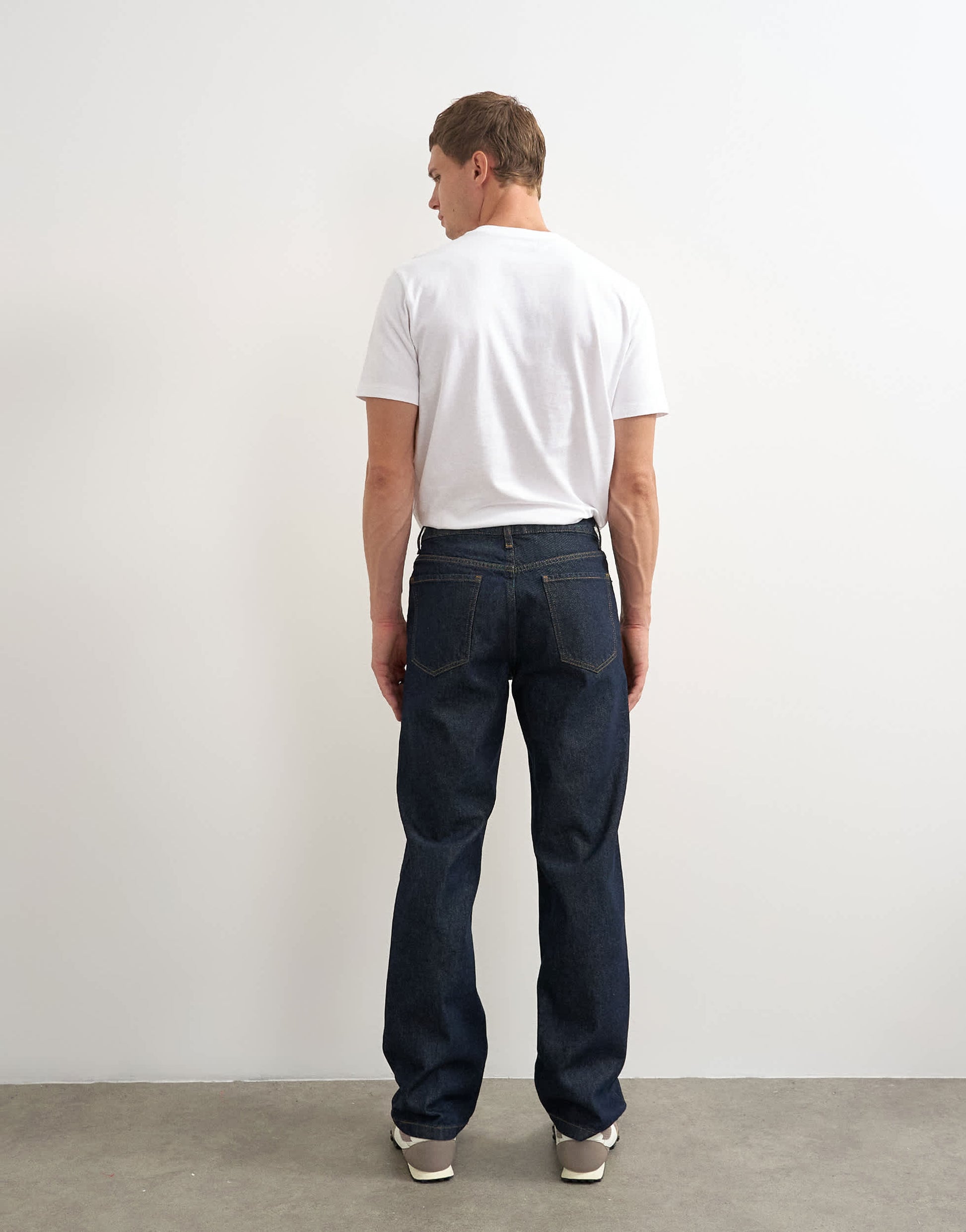 Topman rigid straight fit jean in raw