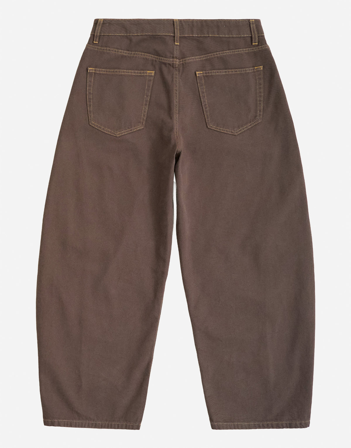 Topman rigid barrel fit jean in clean brown