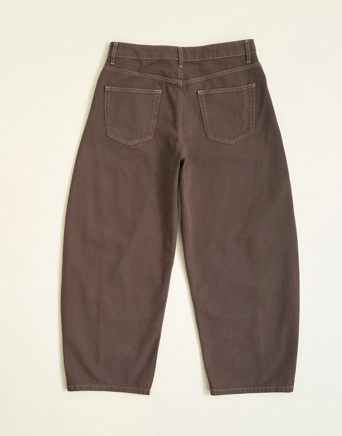 Topman rigid barrel fit jean in clean brown