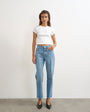Topshop Orson comfort stretch straight leg ankle grazer jean in bleach