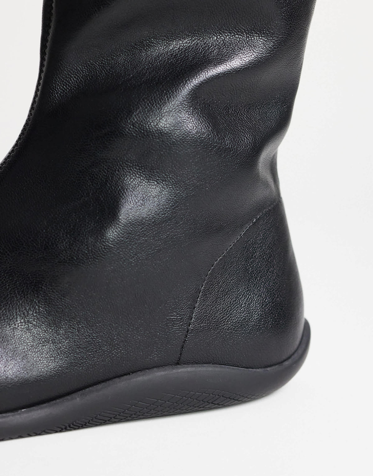Topshop Luca sporty knee high boot in black