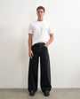 Topman rigid baggy fit jean in black