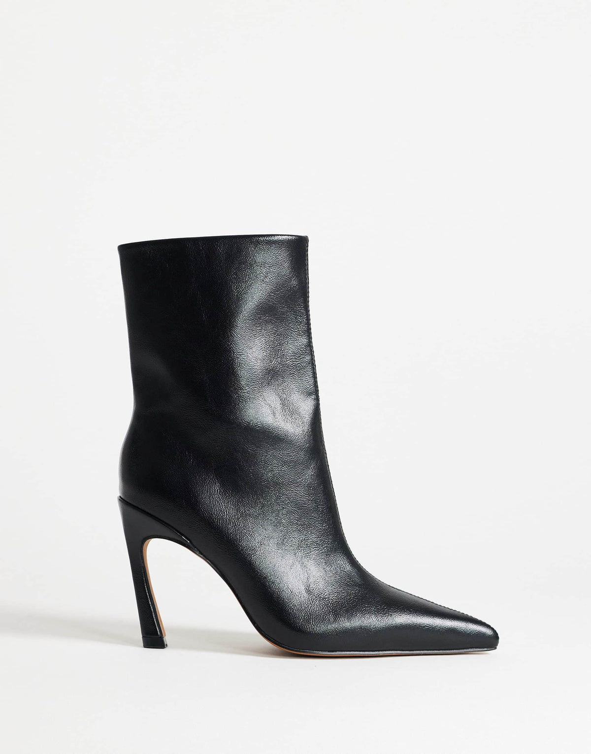 Topshop Kimora pointed heeled ankle boot in black