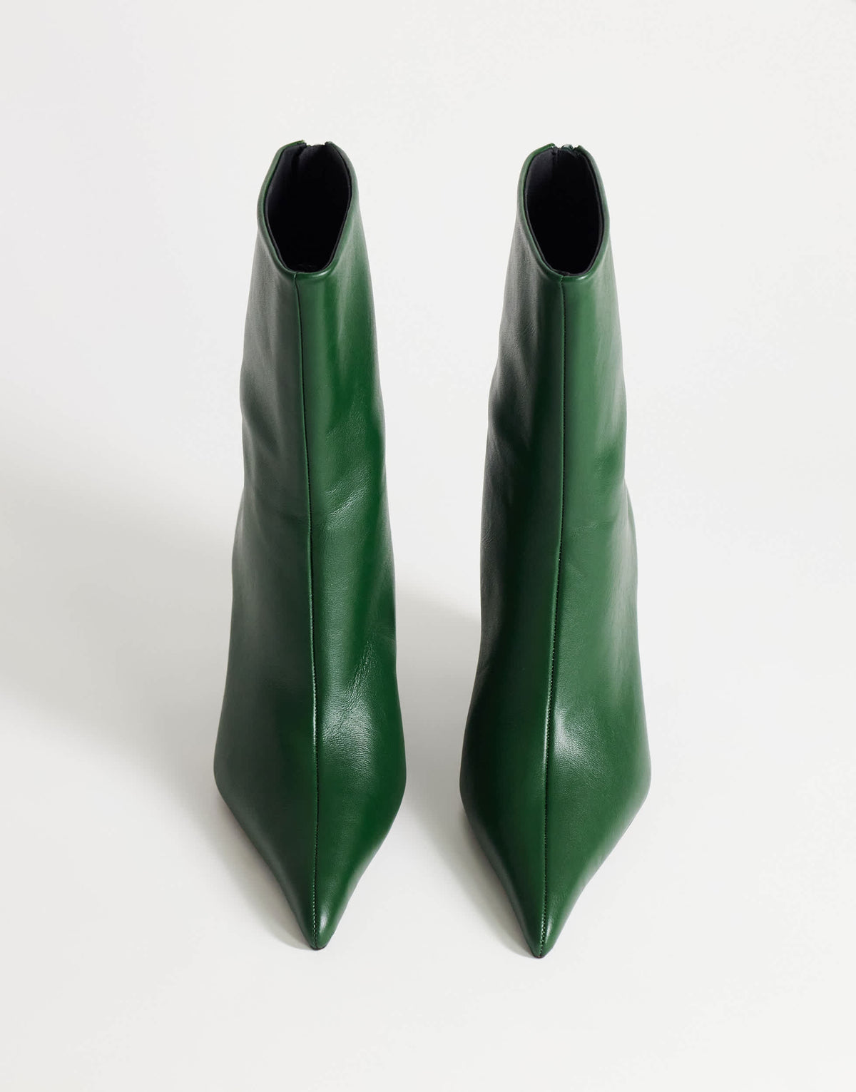 Topshop Kendrick sculpted wedge ankle boot in dark green