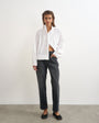 Topshop Orson comfort stretch straight leg ankle grazer jean in washed black