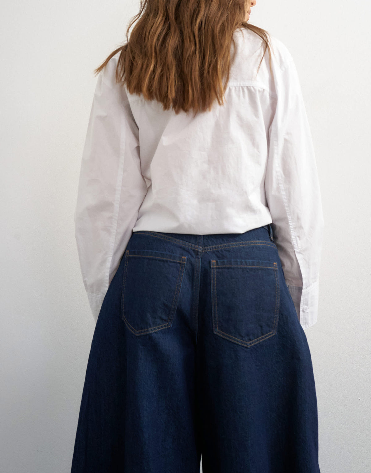 Topshop Harper baggy barrel jean in rinse wash