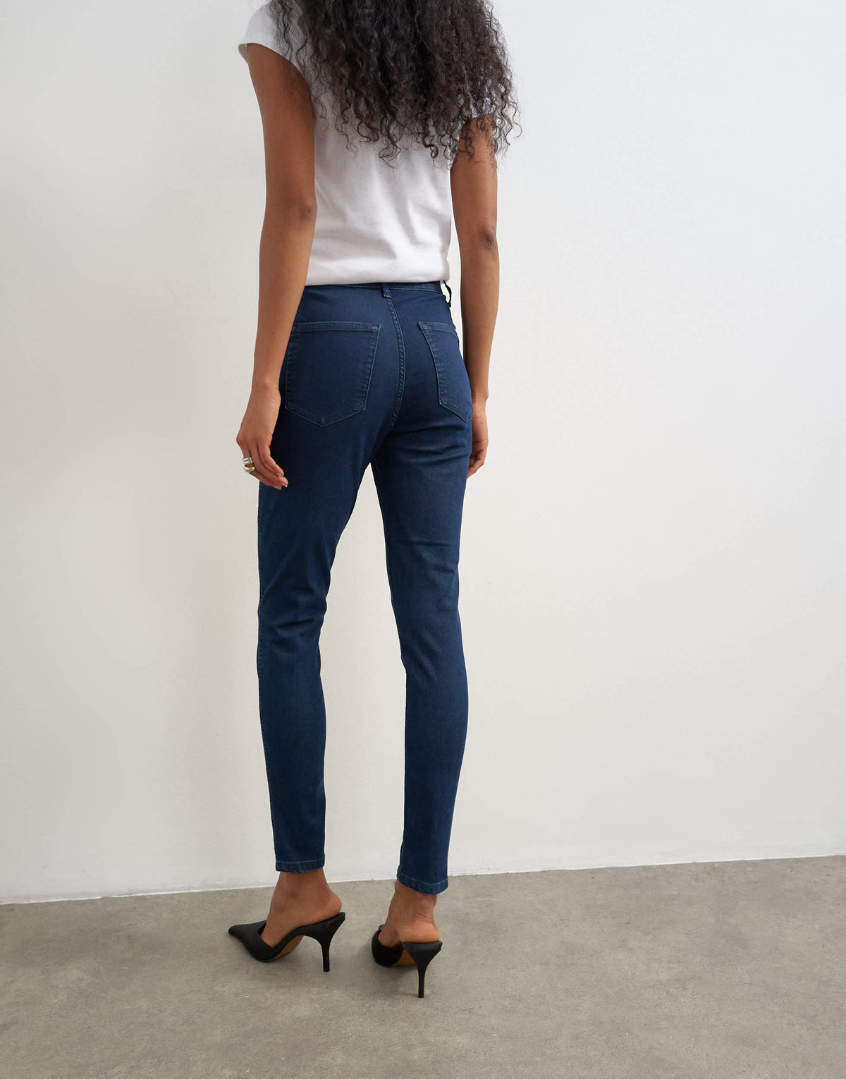 Topshop Joni high rise skinny jean in indigo rinse