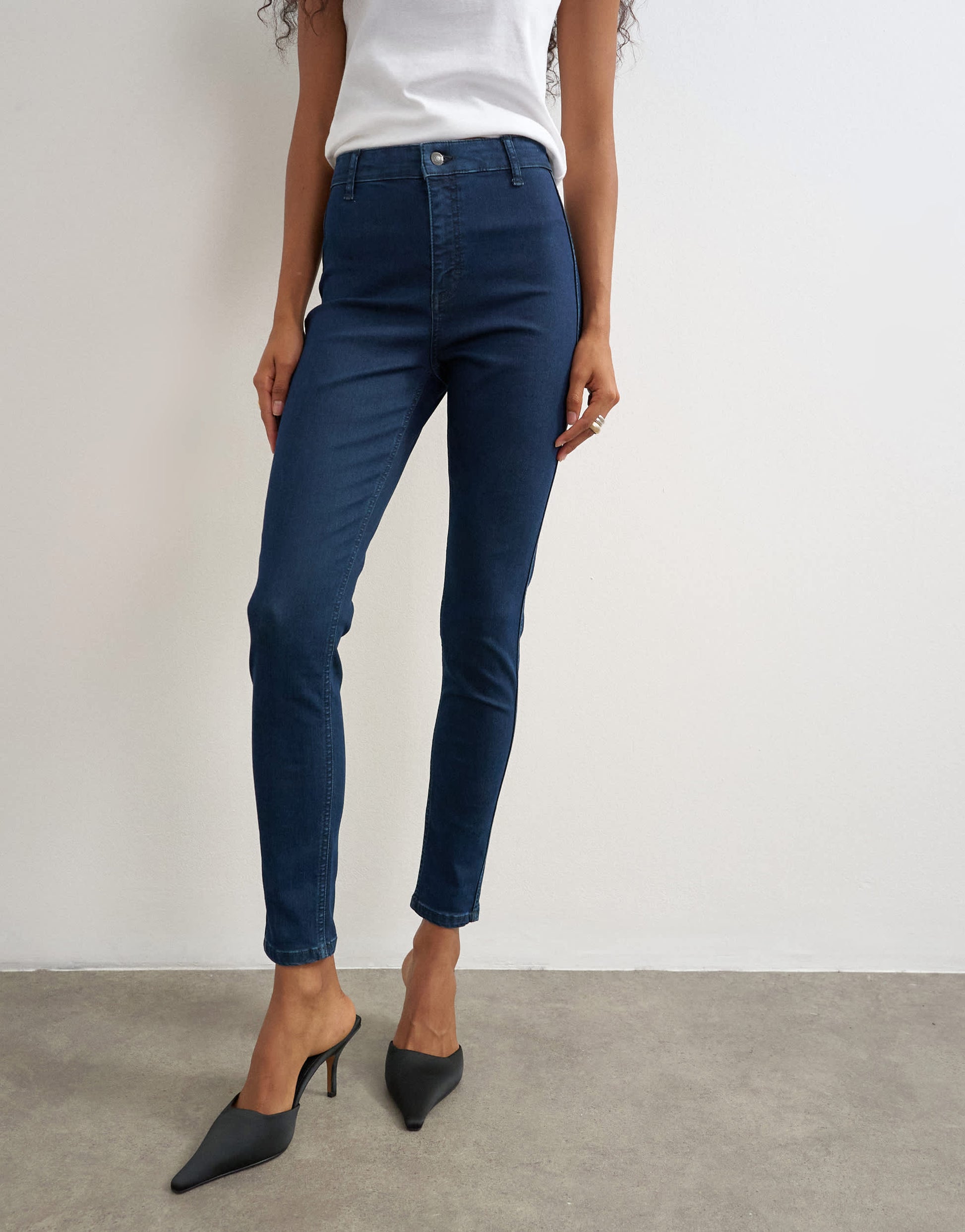 Topshop Joni high rise skinny jean in indigo rinse