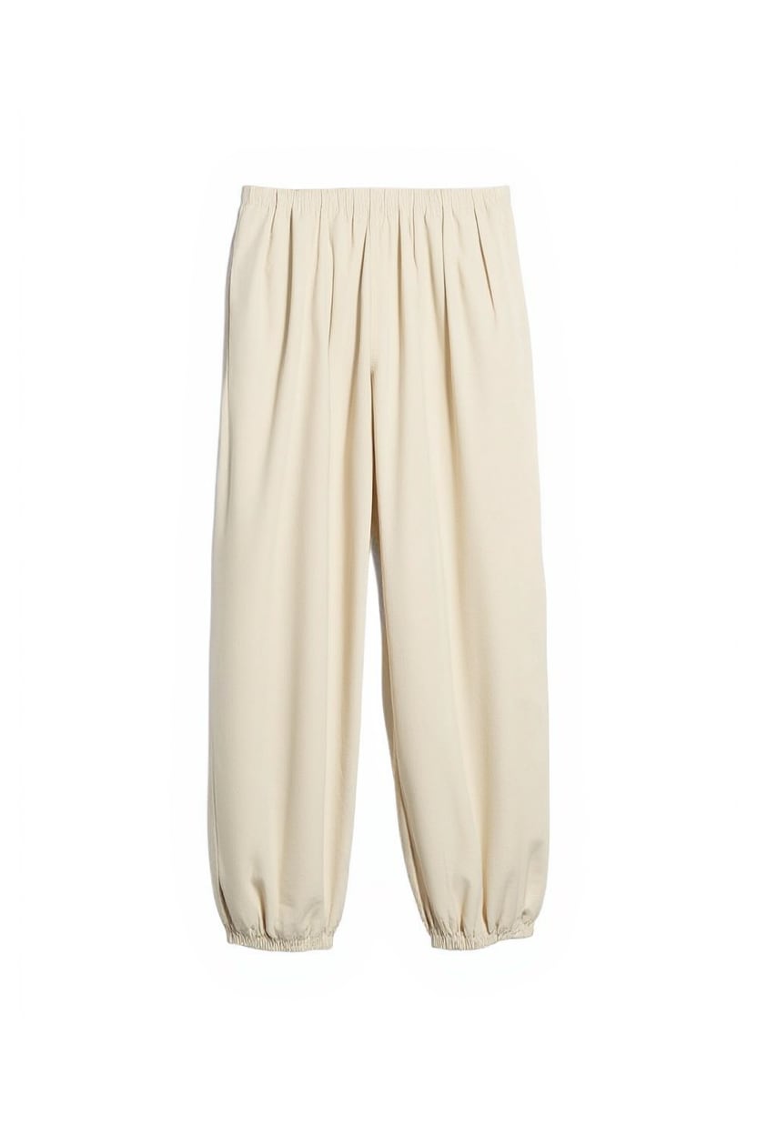 Topshop poplin balloon trouser in cream