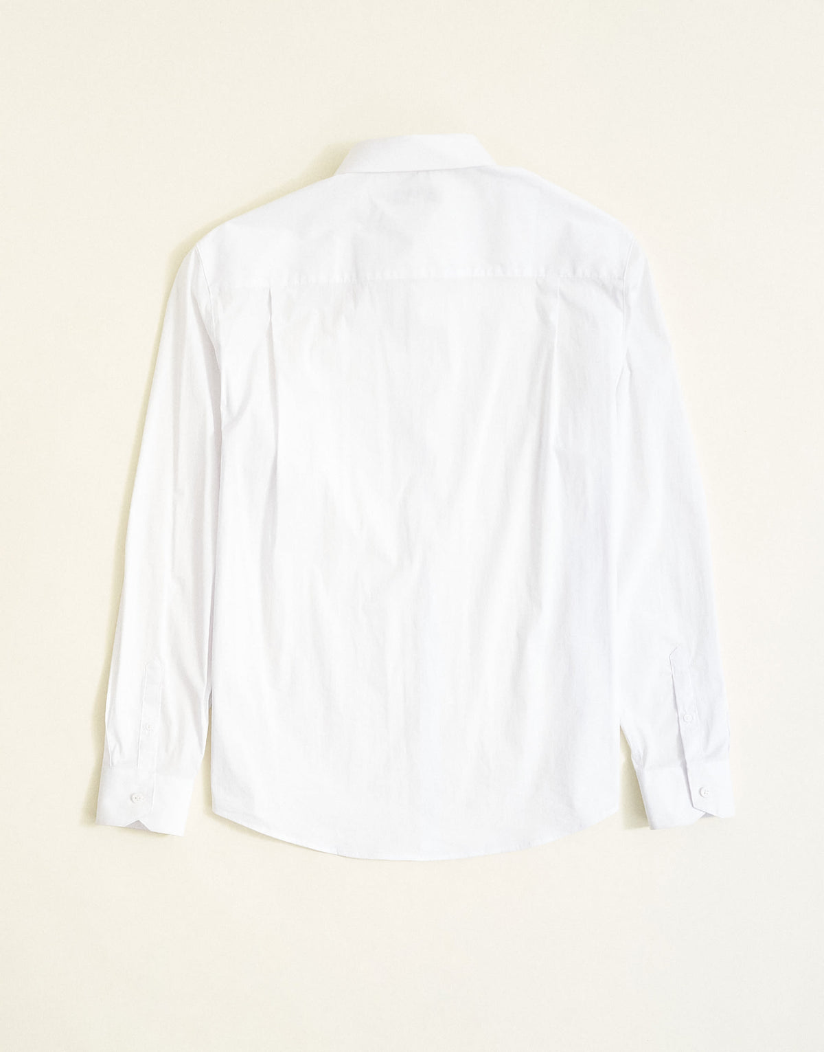 Topman regular fit long sleeve formal stretch shirt in white