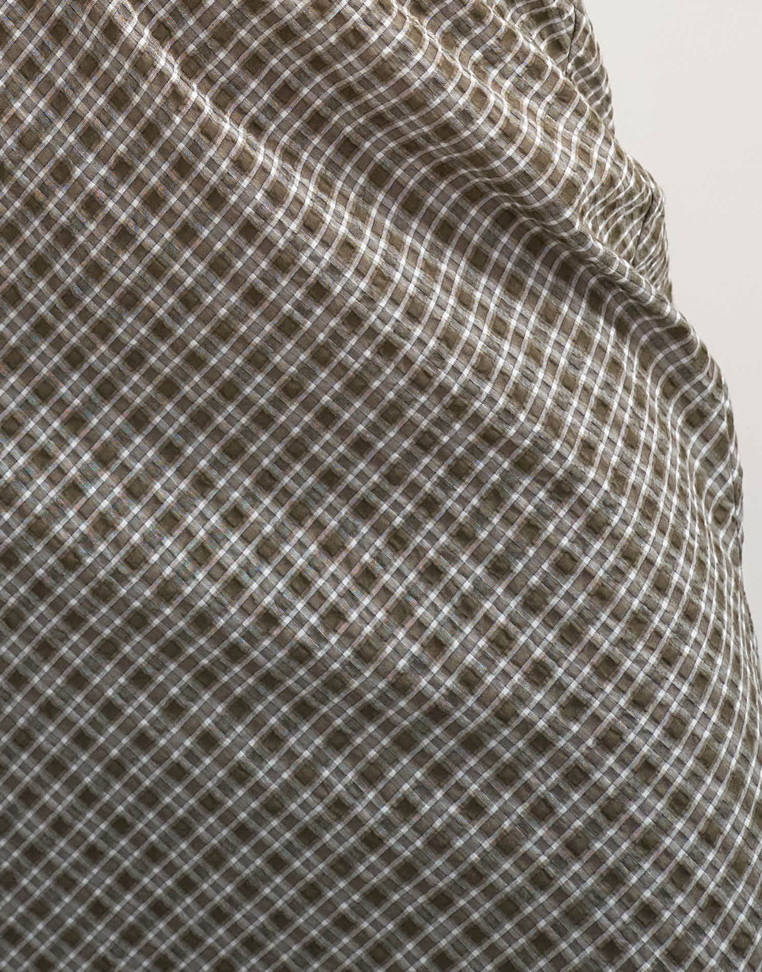 Topshop 90s midi length skirt in green check
