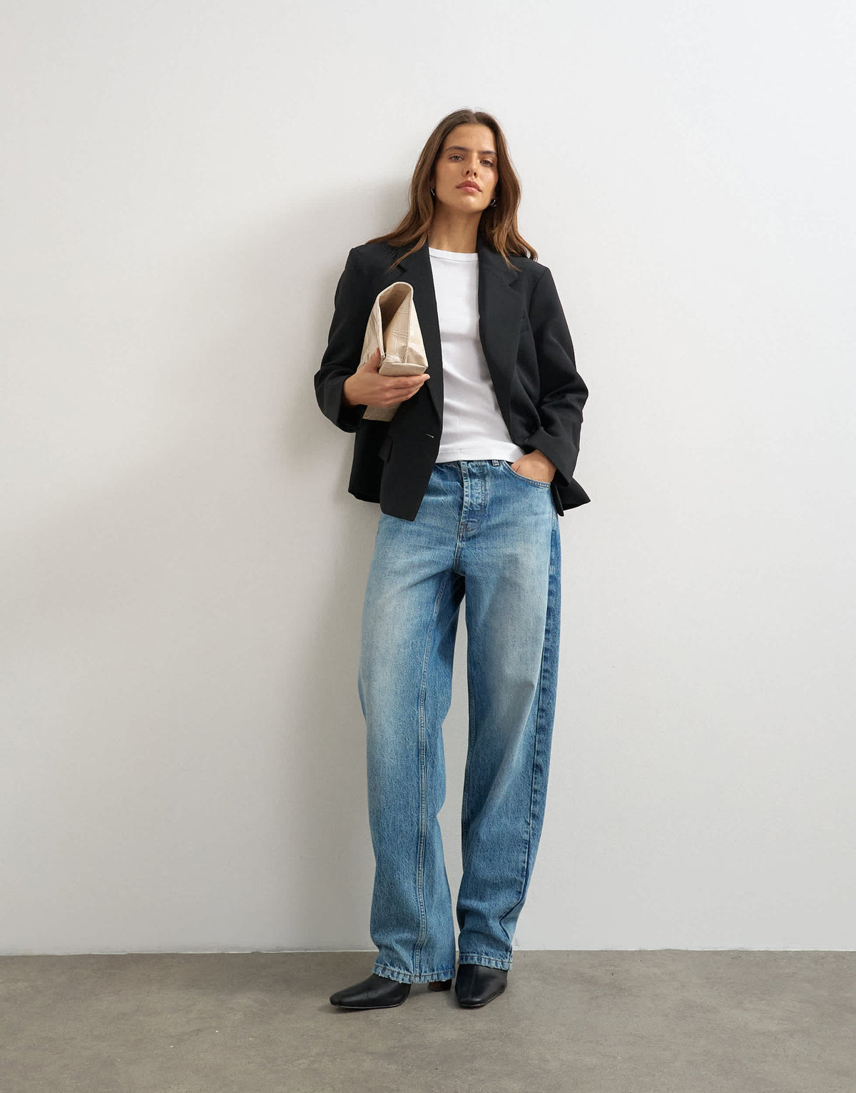Topshop ultimate blazer in black