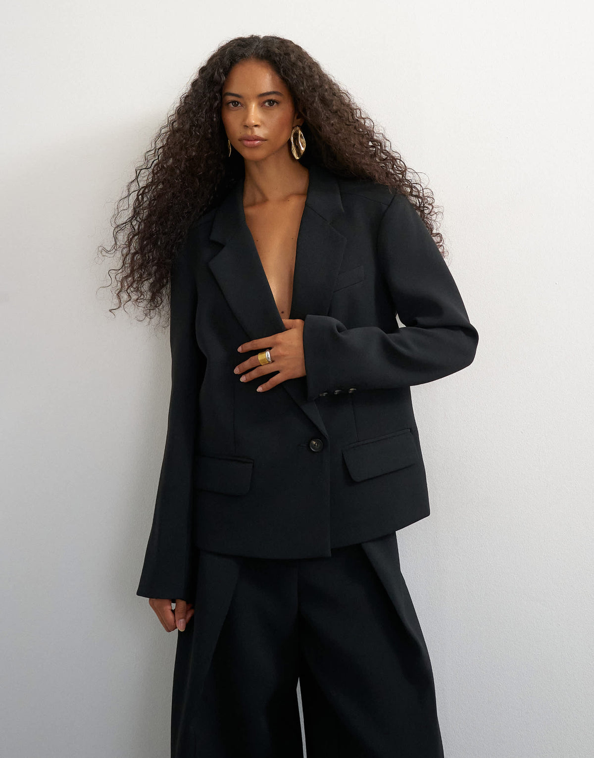 Topshop ultimate blazer in black