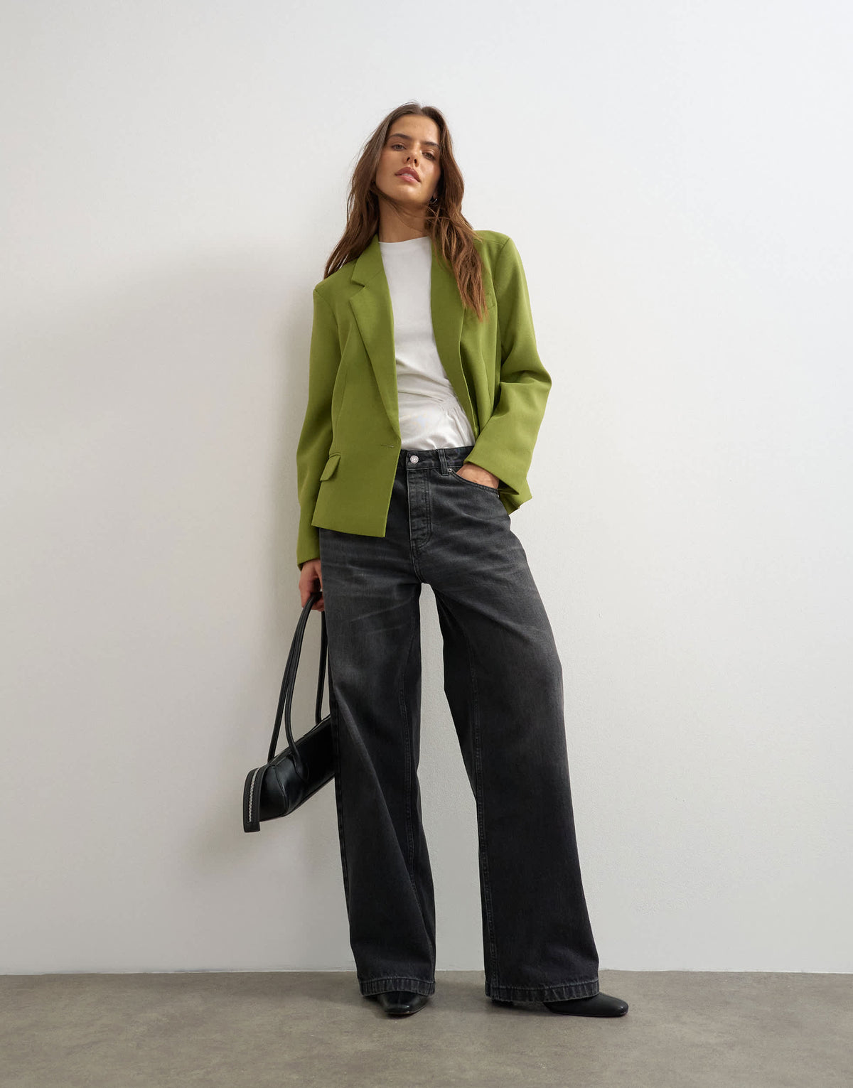 Topshop ultimate blazer in olive