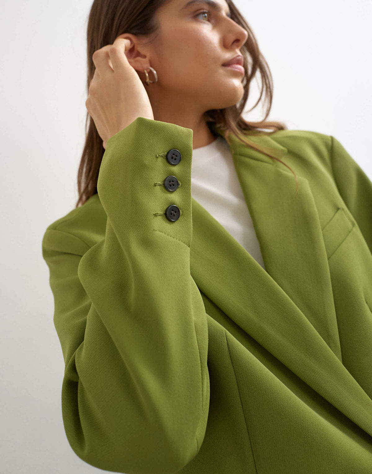 Topshop ultimate blazer in olive