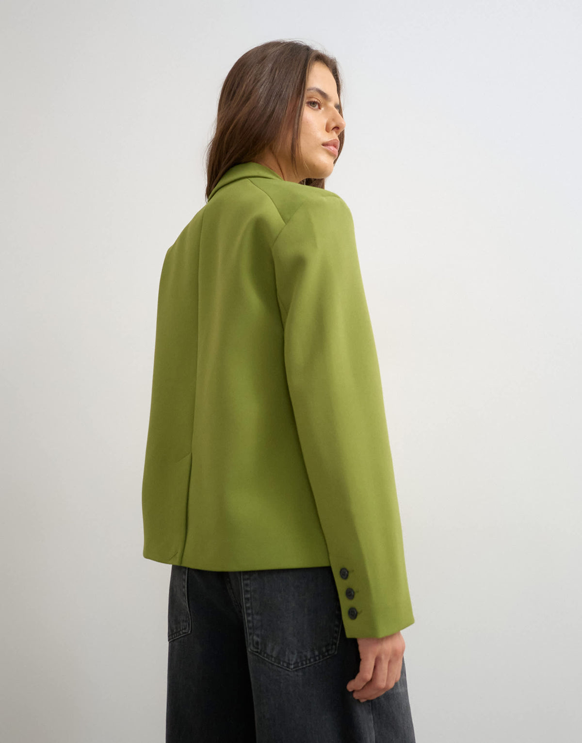 Topshop ultimate blazer in olive
