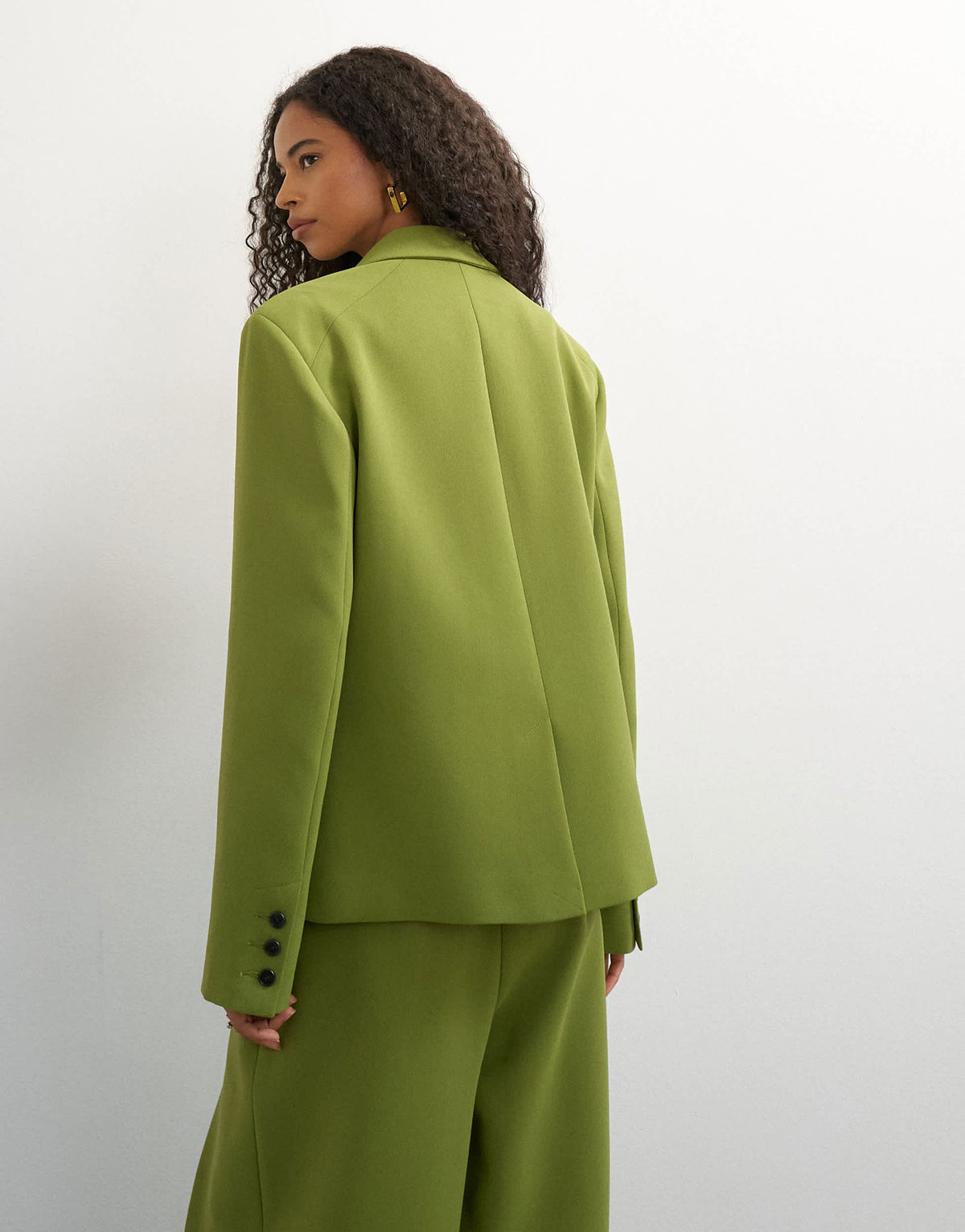 Topshop ultimate blazer in olive
