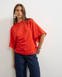 Topshop batwing t-shirt in red