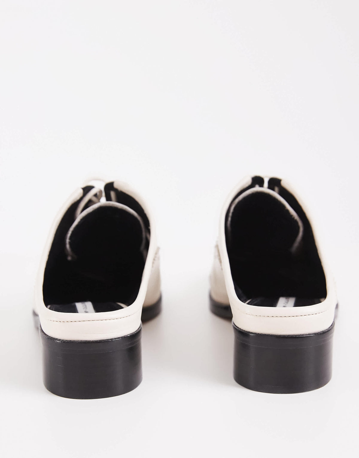 Topshop x Talia Byre premium real leather brogue in off white