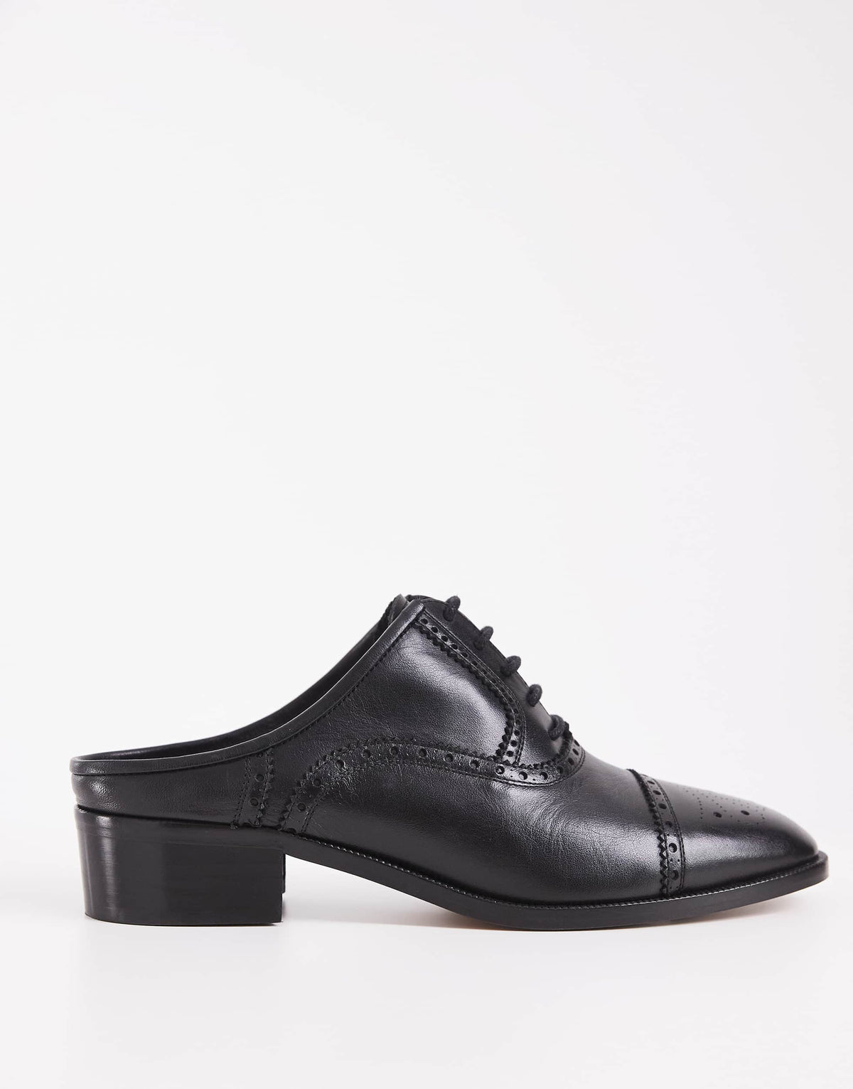 Topshop x Talia Byre premium real leather brogue in black