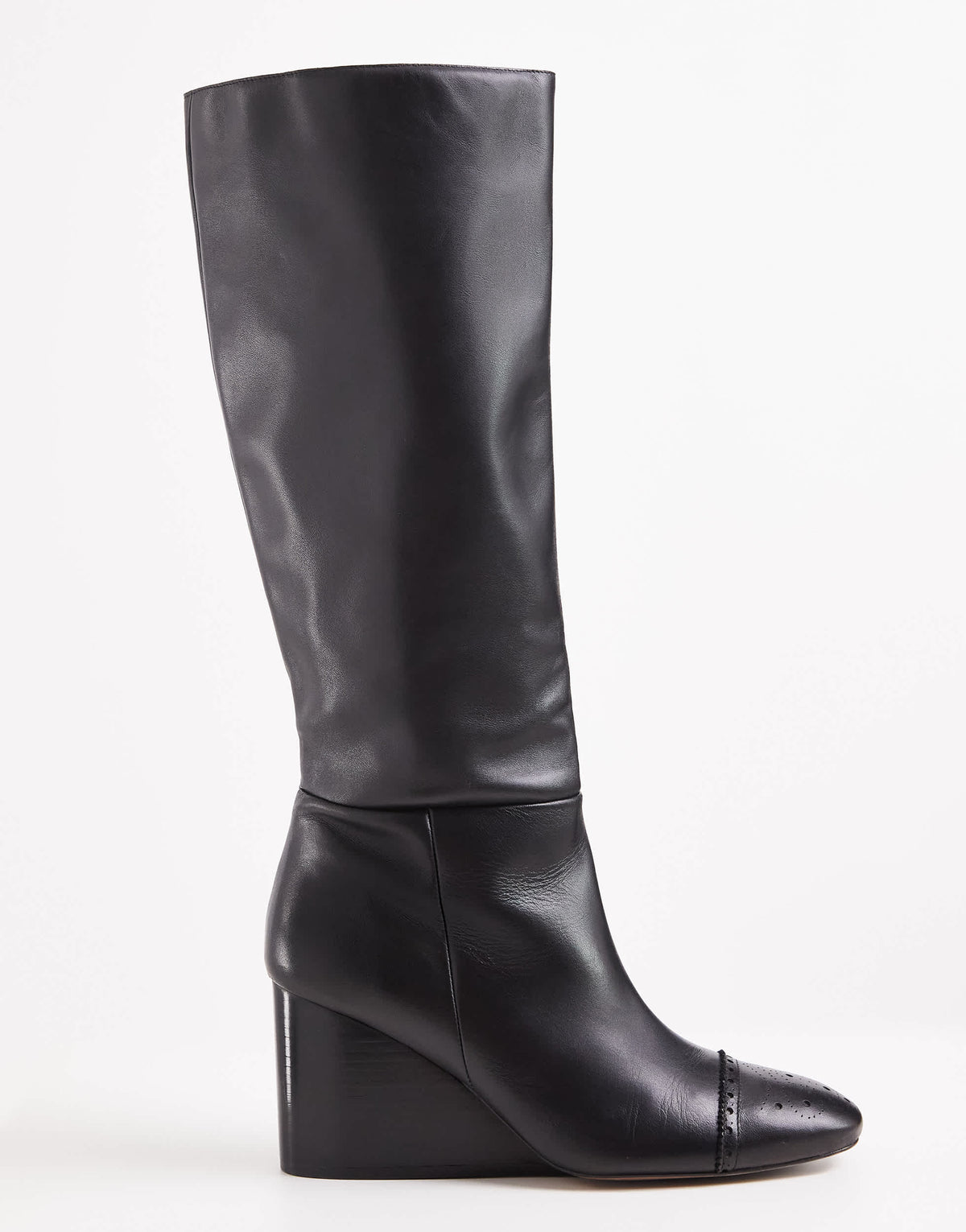 Topshop x Talia Byre premium real leather knee high boot in black