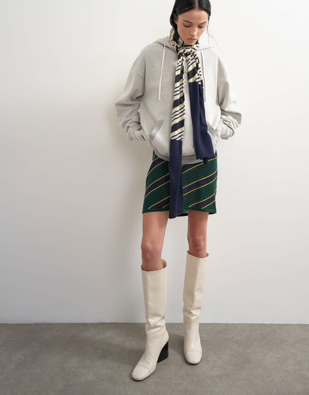 Topshop x Talia Byre premium heavyweight hoodie in grey 