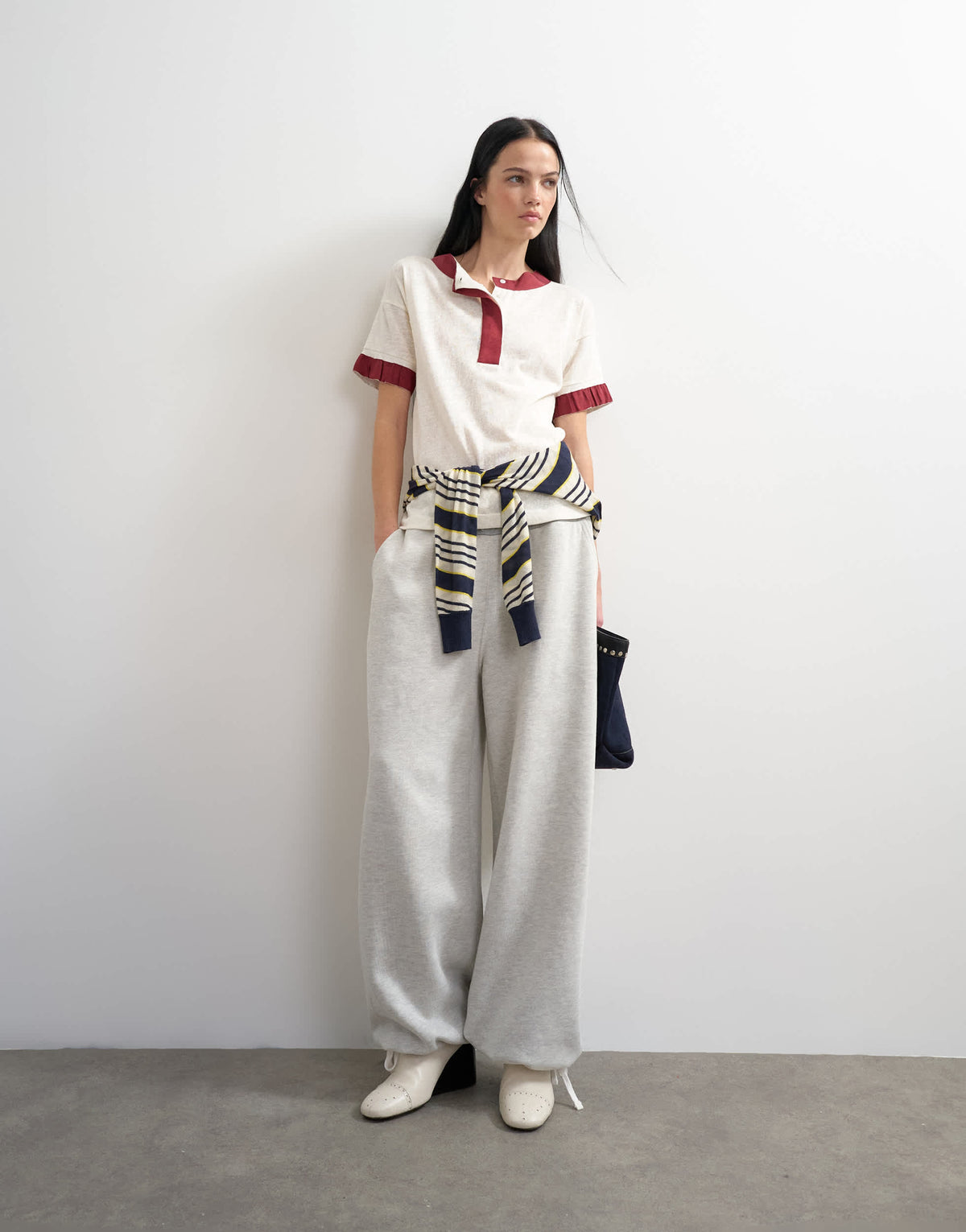 Topshop x Talia Byre pull cord hem joggers in grey