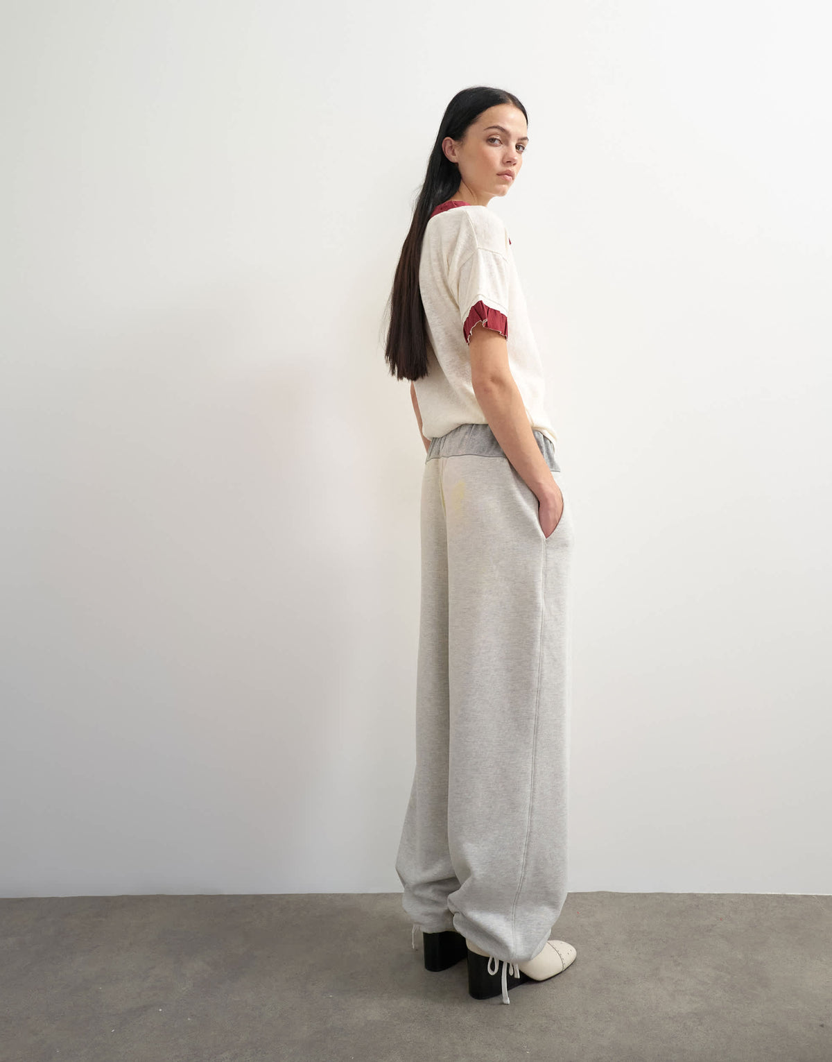 Topshop x Talia Byre pull cord hem joggers in grey