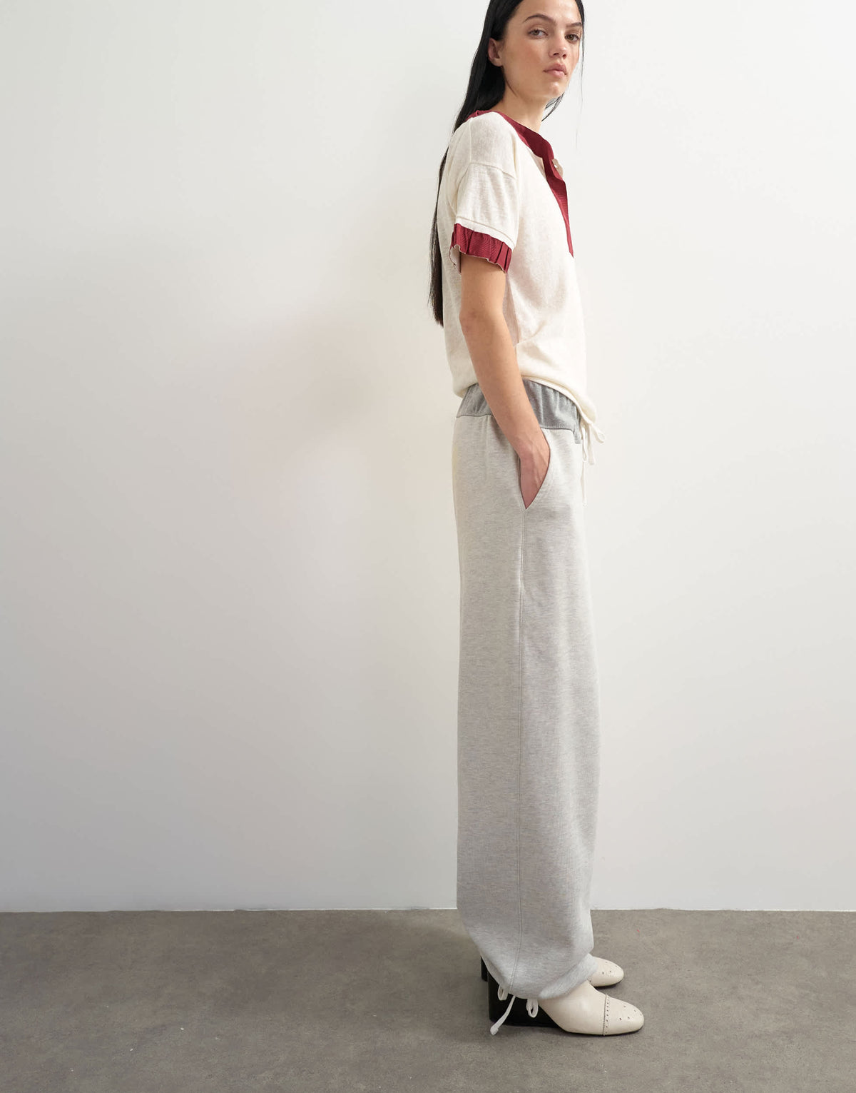 Topshop x Talia Byre pull cord hem joggers in grey