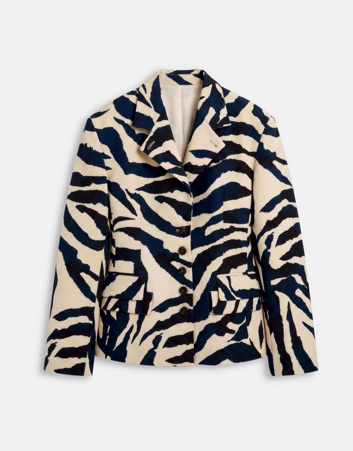 Topshop co-ord zebra print high neck blazer in zebra