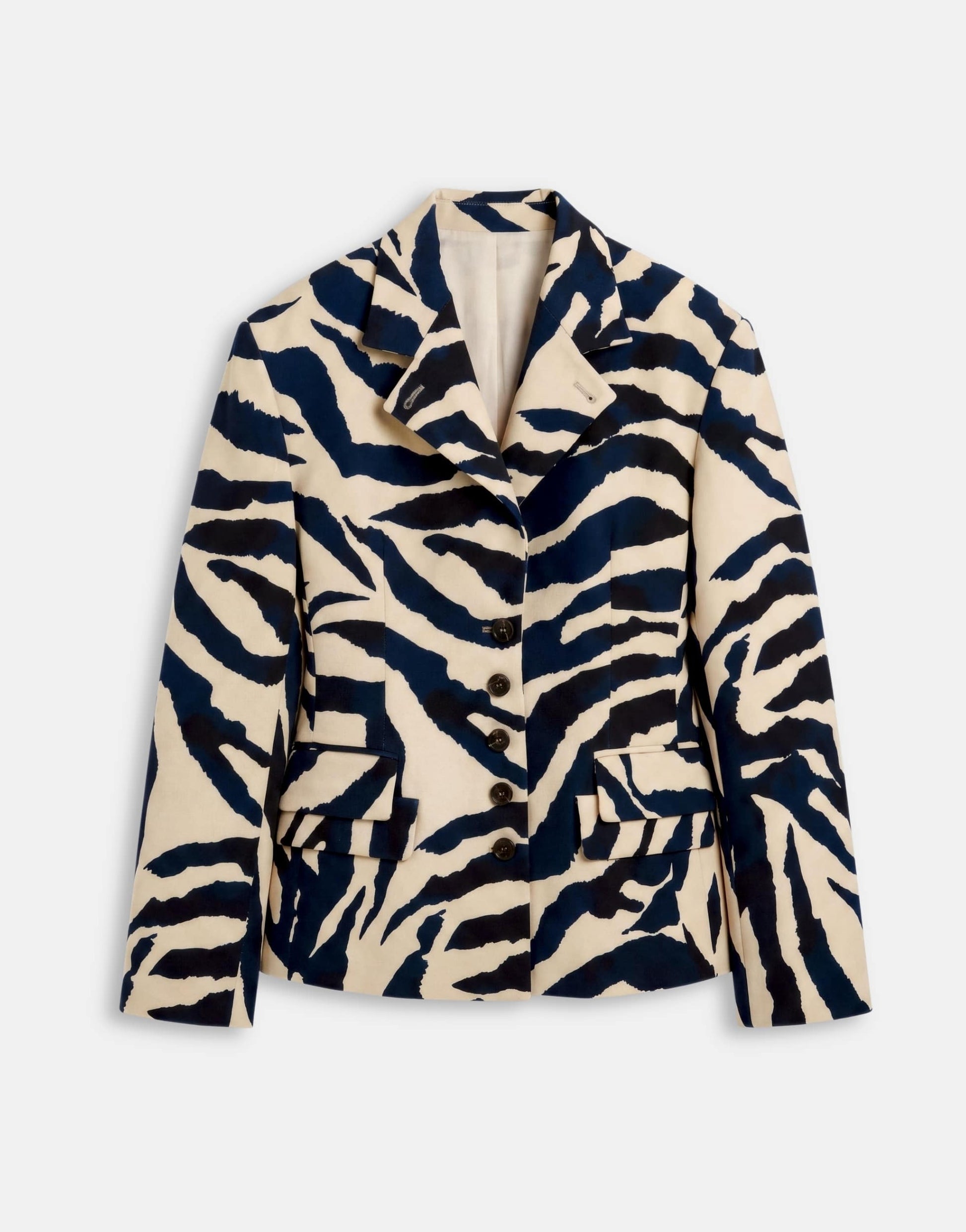 Topshop co-ord zebra print high neck blazer in zebra