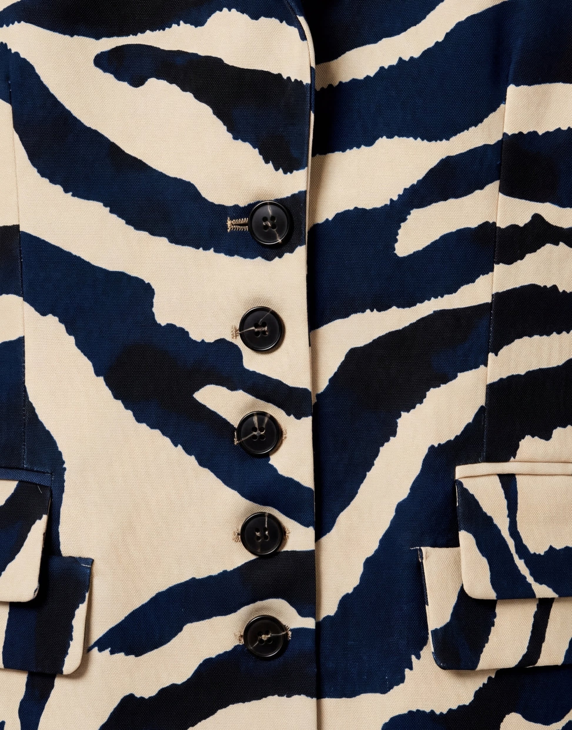 Topshop co-ord zebra print high neck blazer in zebra