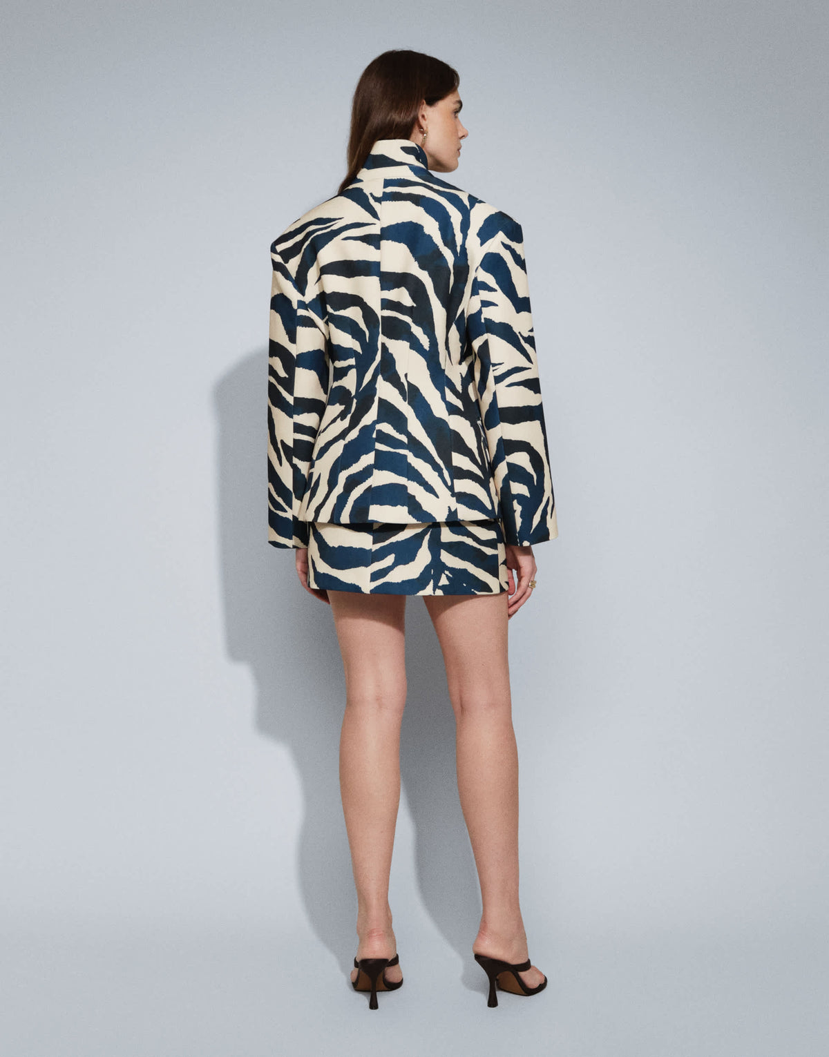 Topshop co-ord zebra tailored mini skirt in zebra