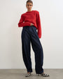 Topshop wrap front jean in indigo