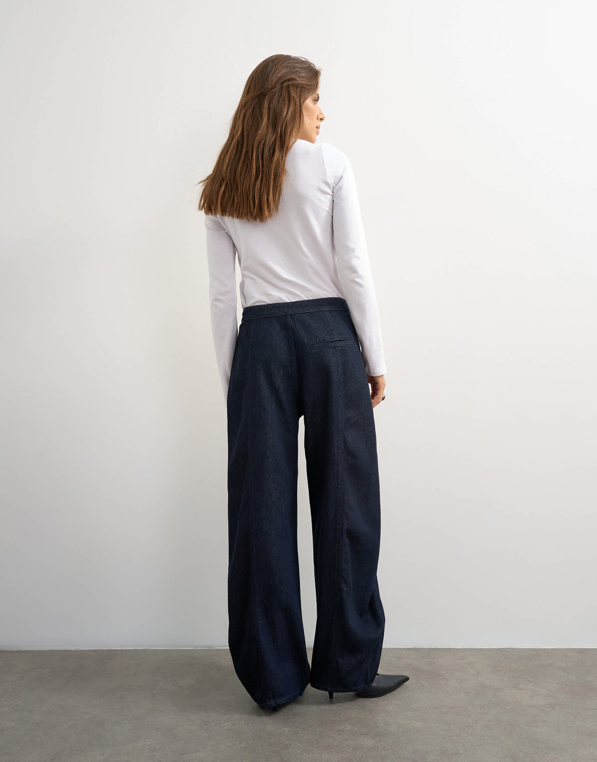 Topshop wrap front jean in indigo